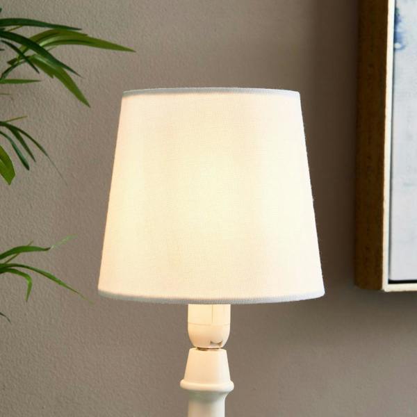 Pagazzi Lighting White Linen Clip On Shade