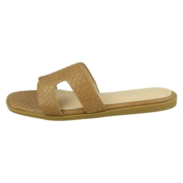 Spot On Ladies Spot On Croc Print Mules F00298