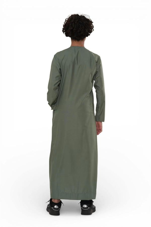 Infinity Leather Kids Boys Ramadan Eid Moroccan Jubba Robe Djellaba Thobe - K-TT008