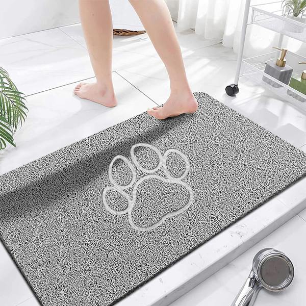 Nicoman Embossed Spaghetti Loofah Anti Slip Shower Mat - Paw