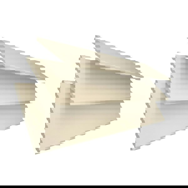 NewEdgeBlinds Creme Smooth Finish Faux Wood Venetian Blinds with Strings  (130cm drop)