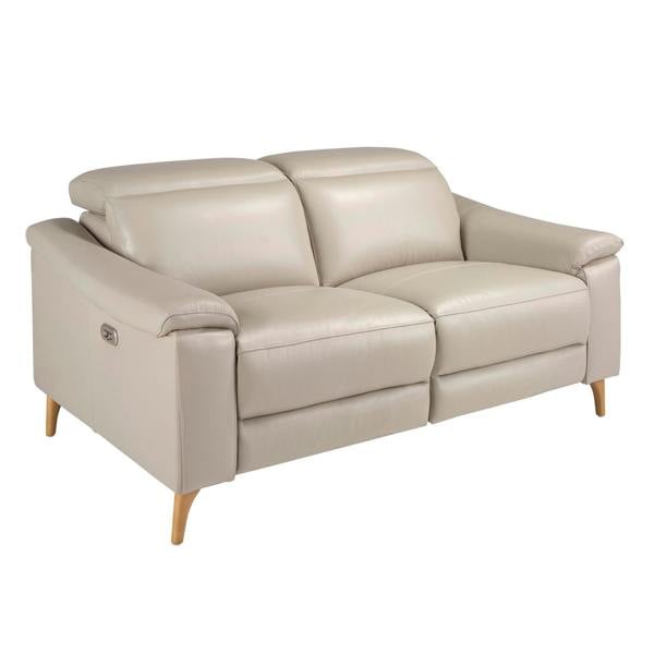 Angel Cerdá Relax sofa in taupe grey leather 6189/6190