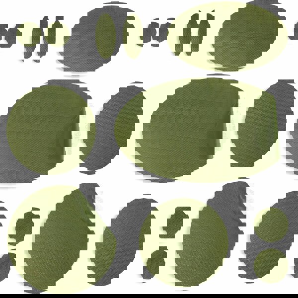 Olive Green Puffer Jacket Repair Patches | Waterproof, Pre-Cut, Self-Adhesive, Tear-Resistant (11 Pieces)