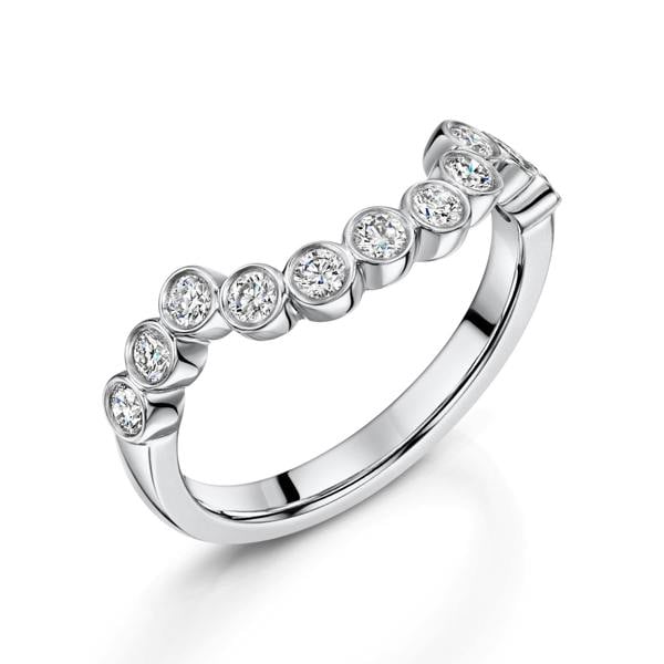 Sarah Layton Diamond Pop Wedding Ring, 0.50ct - Platinum