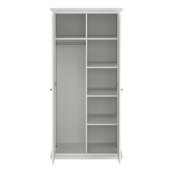 Furniture To Go Paris Wardrobe with 2 Doors in White