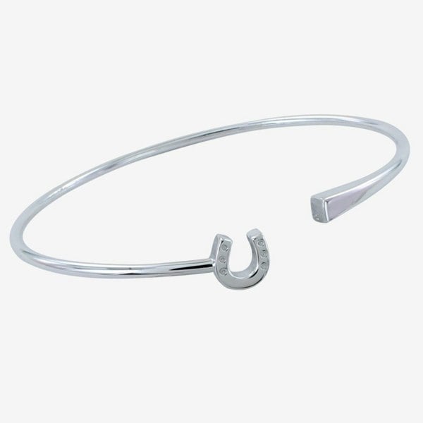 Sterling Silver Horseshoe and Nail Cuff Bracelet - Reeves & Reeves