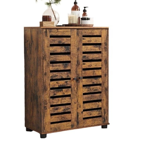 Modcraft Rustic Bathroom Floor Cabinet – Storage Unit with Doors & Adjustable Shelf