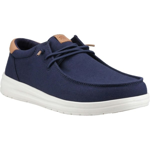 HEYDUDE Paul Canvas Cotton Men's Navy Blazer Moccasins Shoes