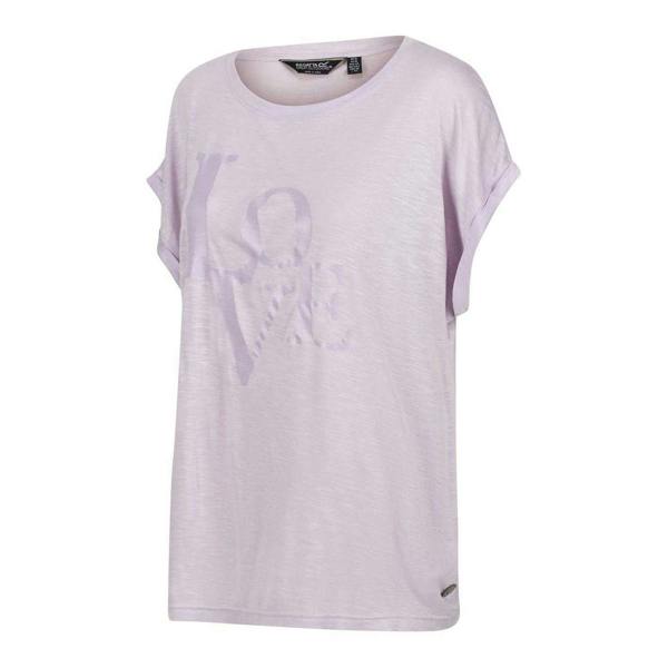 Regatta Womens/Ladies Graphic Print Boyfriend T-Shirt - Pastel Lilac - 