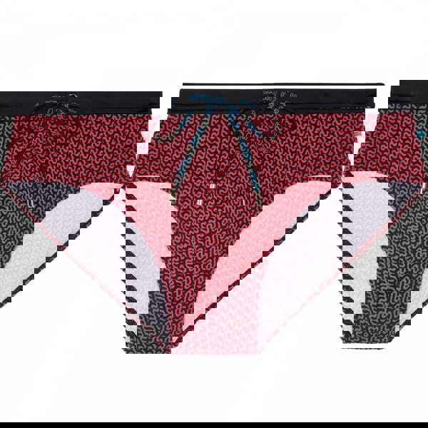 Hom Corbiere Swim Mini Briefs, Black/Red Print
