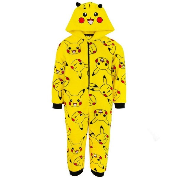 Pokemon Childrens/Kids Pikachu 3D Ears Sleepsuit - Yellow