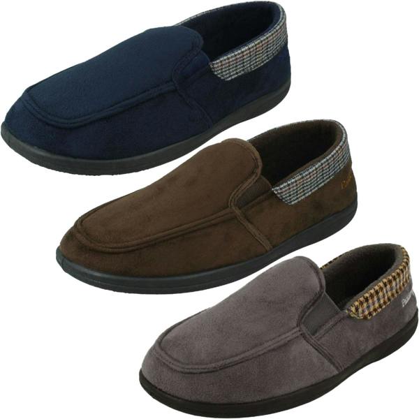 Padders Mens Padders Slip On Memory Foam Slippers Stan