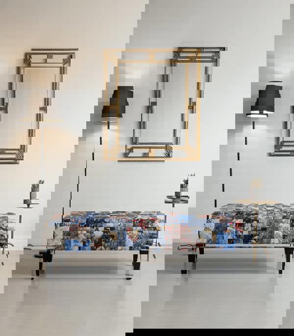 Demask multicolour Footstool | multicolour Bench | Demask Bench coffee table - ISTOOLS