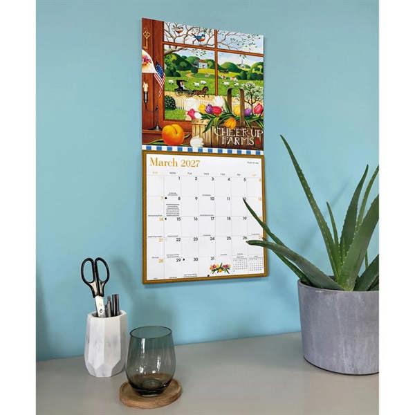 Wysocki Americana Calendar 2027, Wall Calendars, Month To View, Art, Gift