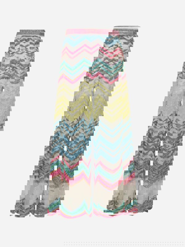 Missoni Girls Zigzag Knit Trousers in Multicolour
