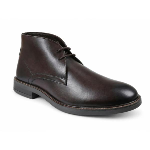Oban - Men's Brown Leather Lace-Up Chukka Ankle Boots