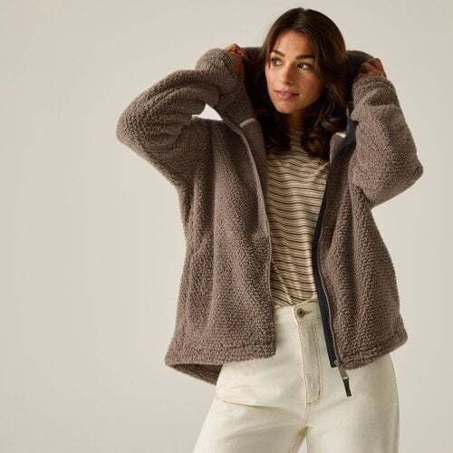 Regatta Womens Evelina Full Zip Fleece Jacket - Mocha
