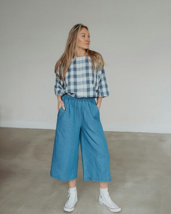 Organic cotton Judy Blue Crop Trousers - Image 1