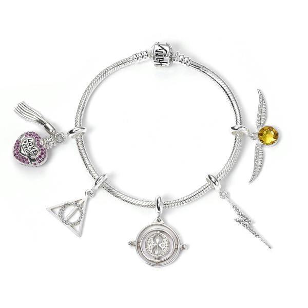 The Carat Shop Harry Potter sterling sliver slider charm bracelet size s  silver