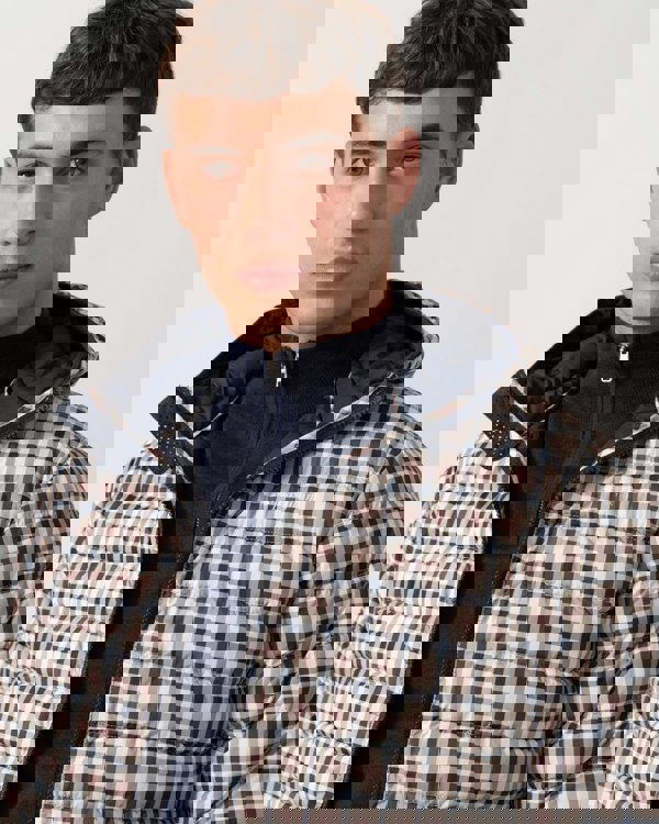 Aquascutum Mens Hooded 100Gsm Jacket - Club Check 28