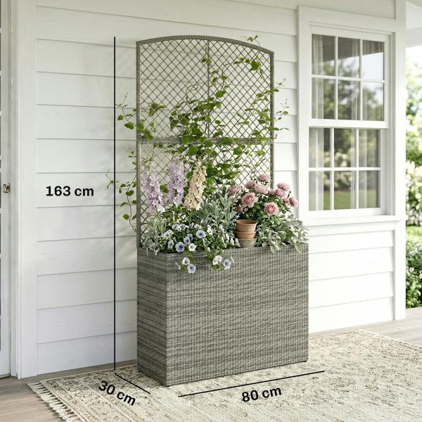 Rattan Garden Bed