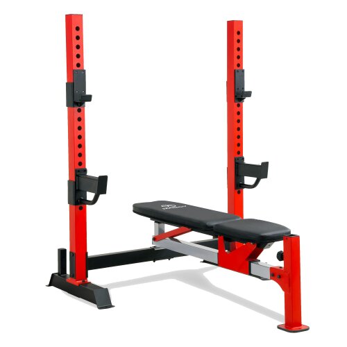 Marcy MWB7096 Olympic Weight Bench Adjustable Hooks & Safety Catchers