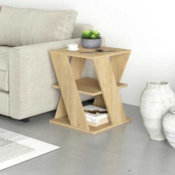 Decortie Cyclo Modern Coffee Table Multipurpose 3-Tiered Side Table H 55cm