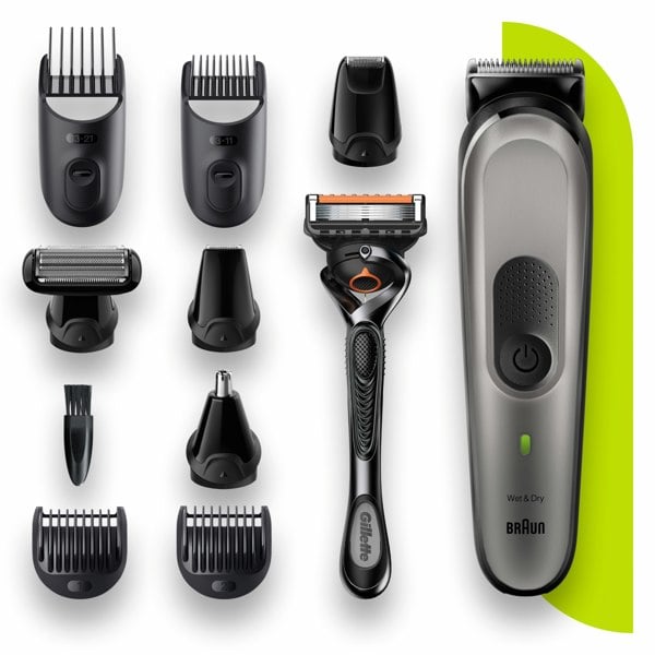 Braun All-in-One Trimmer 7 MGK7220 Hair Clipper 10-in-1 Beard Trimmer Men for Face, Hair & Body