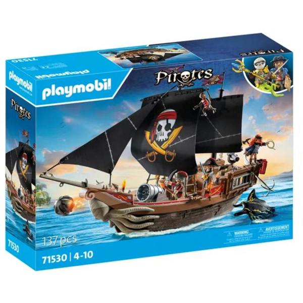 Playmobil 71530 Pirates Large Pirate Ship with Crew