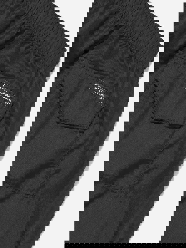 Dolce & Gabbana Kids Dolce & Gabbana Boys Milano Logo Swim Shorts in Black