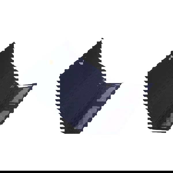 Assots London 'CLAIRE' Navy Lizard Designer Leather Flap Over Purse