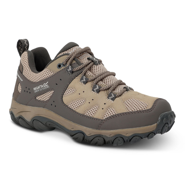 Regatta Womens Edgepoint IV Low Walking Shoes - Soft Taupe/Treetop