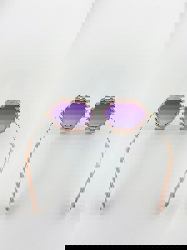 SVNX Purple Ombre Lense Lips Sunglasses