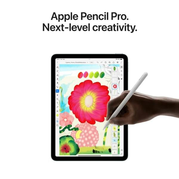 Apple iPad Air 11inch M3 128GB WiFi + Cellular 2025 Starlight compatible with the Apple Pencil Pro. Next-level creativity.
