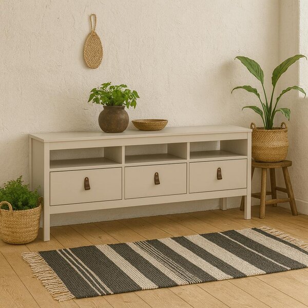 Wyld Haus Wildberry TV Unit 3 Drawers in Cashmere