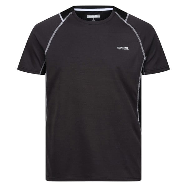 Regatta Mens Virda IV T-Shirt - Ash/Black