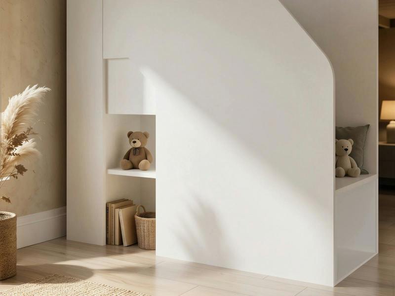 Flair Stepaside High Sleeper Storage Station White
