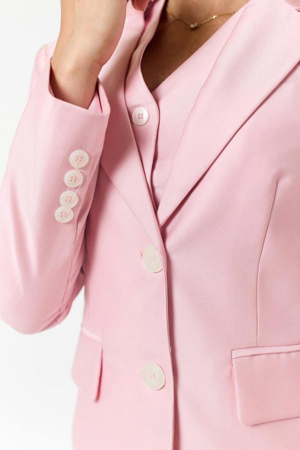 LuvForever Blush Pink 3-Piece Trouser Suit