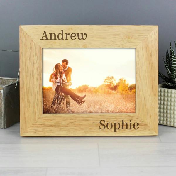 Personalised Couples Photo Frame - close-up detail