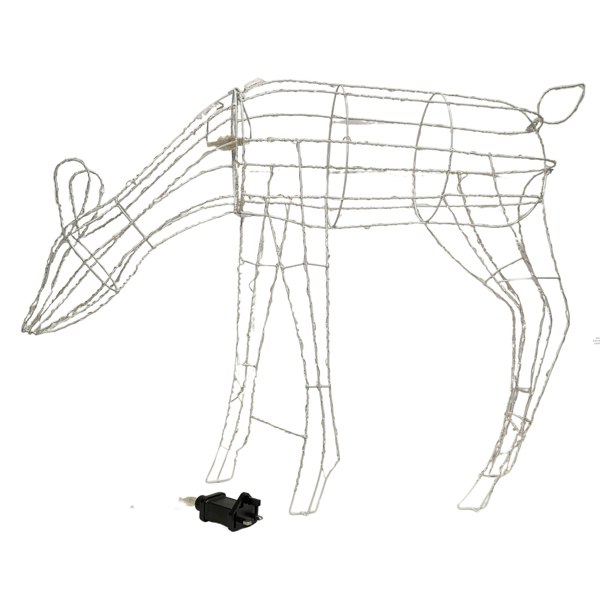 Samuel Alexander 63cm Outdoor Twinkling LED Grazing Reindeer Christmas Decoration in Warm White