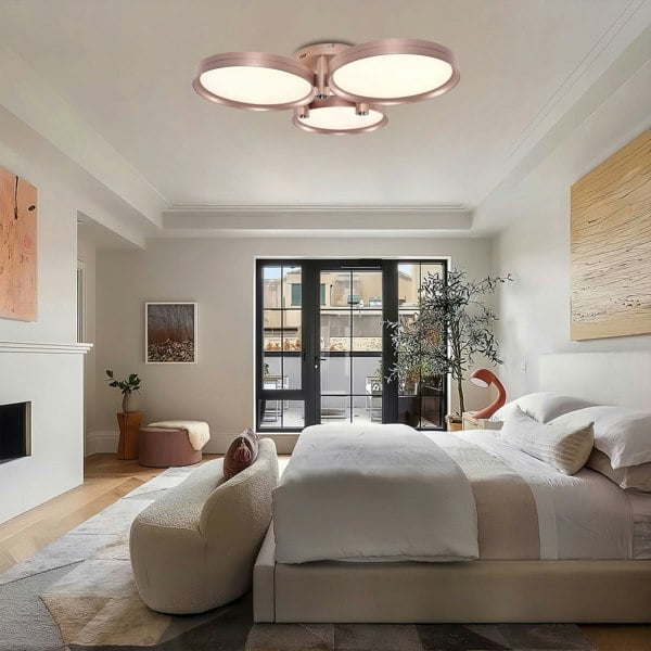 Lightsin Modern Three-Disk Silver/Gold Full Spectrum Ceiling Light Lightsin UK 