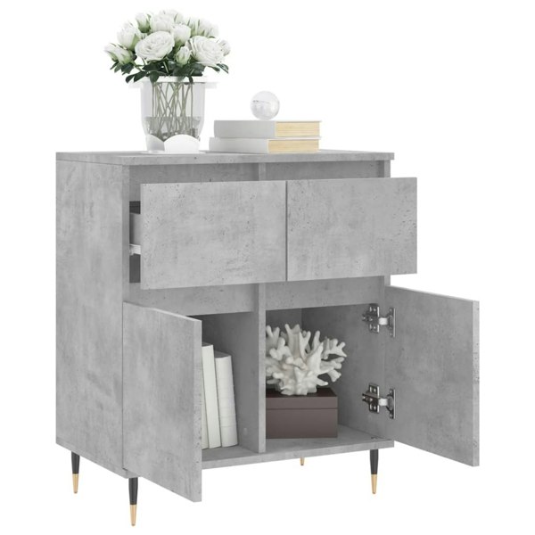 Berkfield Sideboard Concrete Grey 60x35x70 cm Engineered Wood
