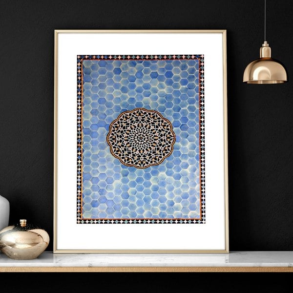 Islamic Art geometry | set of 3 Bedroom wall art