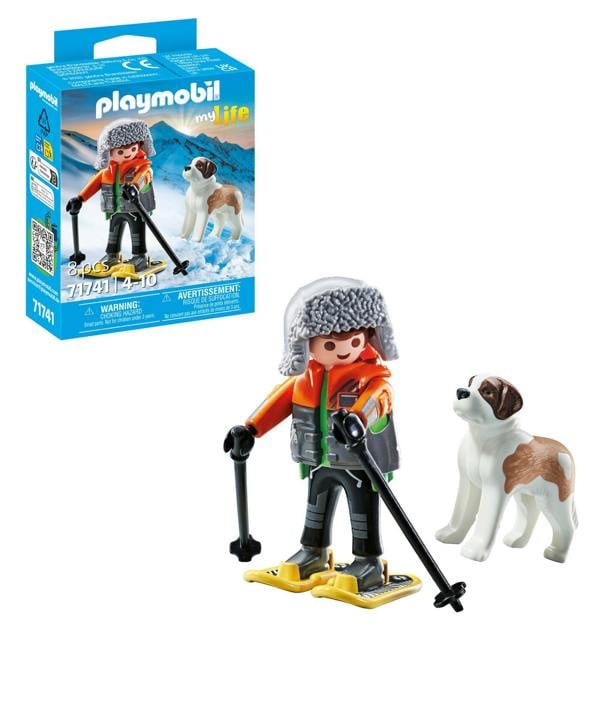 Playmobil Hiker with Saint Bernard - 71741 Playset