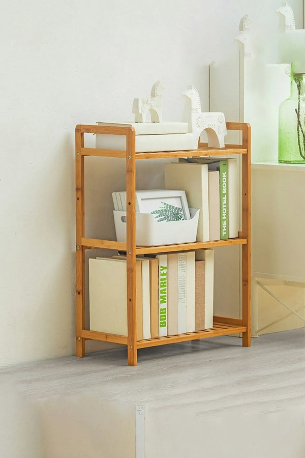 Living and Home 3 Tier Wood Audriel Bookcase