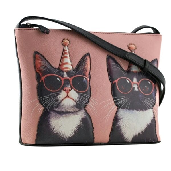 Mala Leather Cool Cats Leather Crossbody