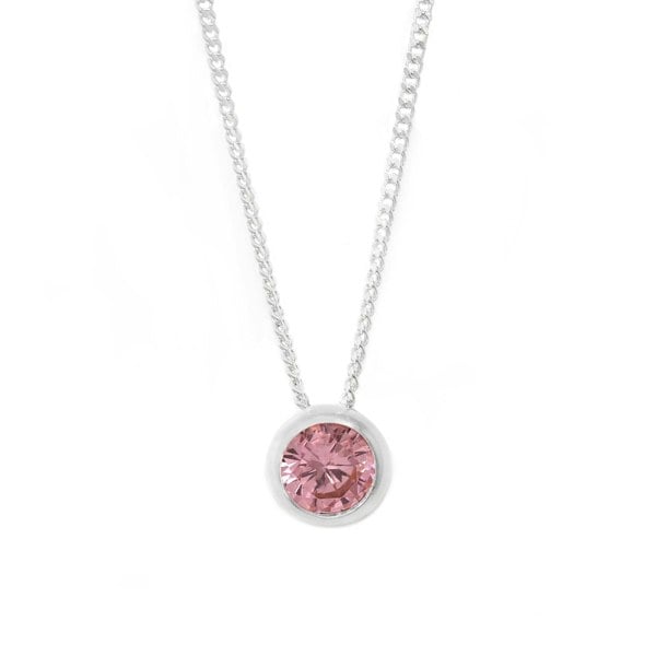 Say It With June Birthstone Necklace - Sterling Silver