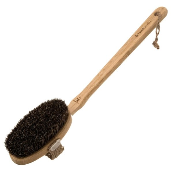 Hydréa London Bamboo Dry Body Brush with Detachable Long Handle - Cactus + Mane Bristle