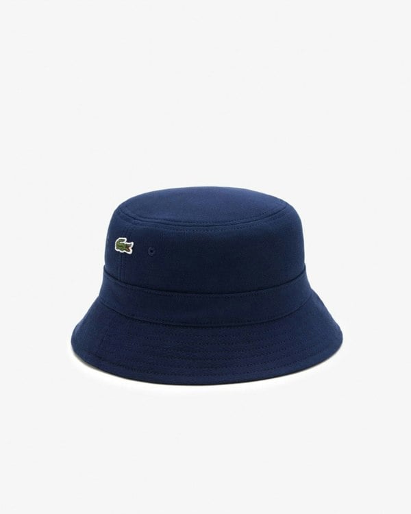 Lacoste Organic Cotton Bucket Hat - Navy Blue 166
