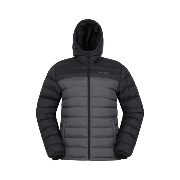 Mountain Warehouse Mens Seasons II Camo Padded Jacket - Medium Grey - 